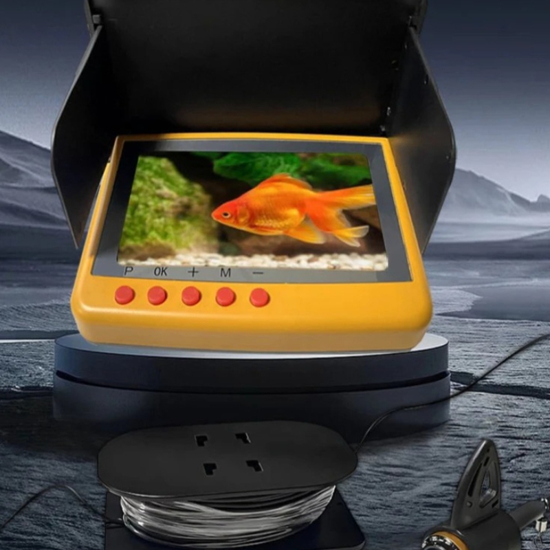 Fishing Equipment English - 屋外超クリア魚群探知機軽量回転式ポータブルナイトビジョン魚群探知機釣り道具用品ツール機器
