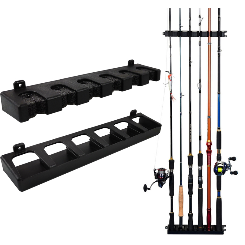 Fishing Rod Pod - 1 個釣竿ツール垂直ディスプレイスタンド釣竿ホルダー壁掛け魚竿ラック
