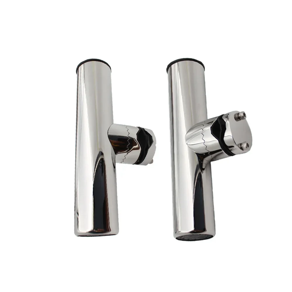 Fishing Rod Pod - マリンボートロッドホルダー 316ステンレス鋼製釣り竿ホルダー タックルクランプオンレールマウント 釣り竿スタンドブラケット