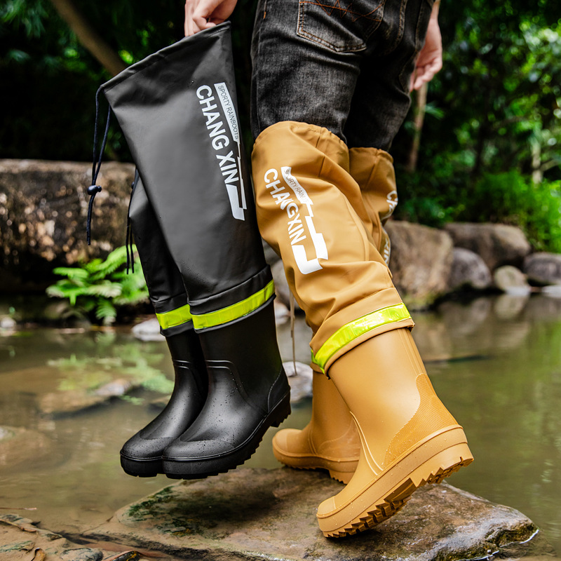 冬用レインシューズ、釣り用具、防水ロングチューブゴム靴、アウ - Fishing Equipment Basic のレビューと価格