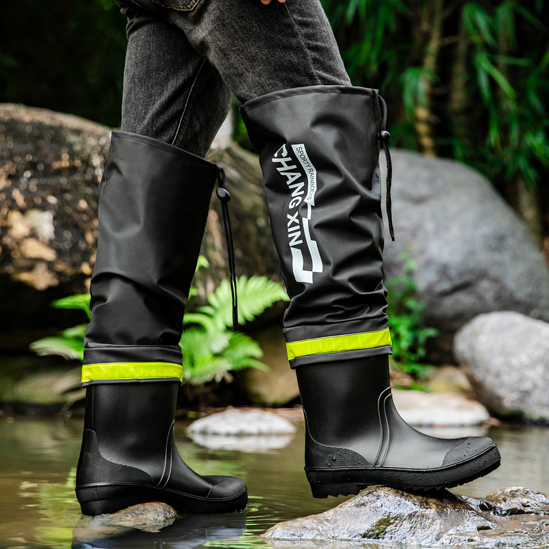 冬用レインシューズ、釣り用具、防水ロングチューブゴム靴、アウ - Fishing Equipment Basic のレビューと価格