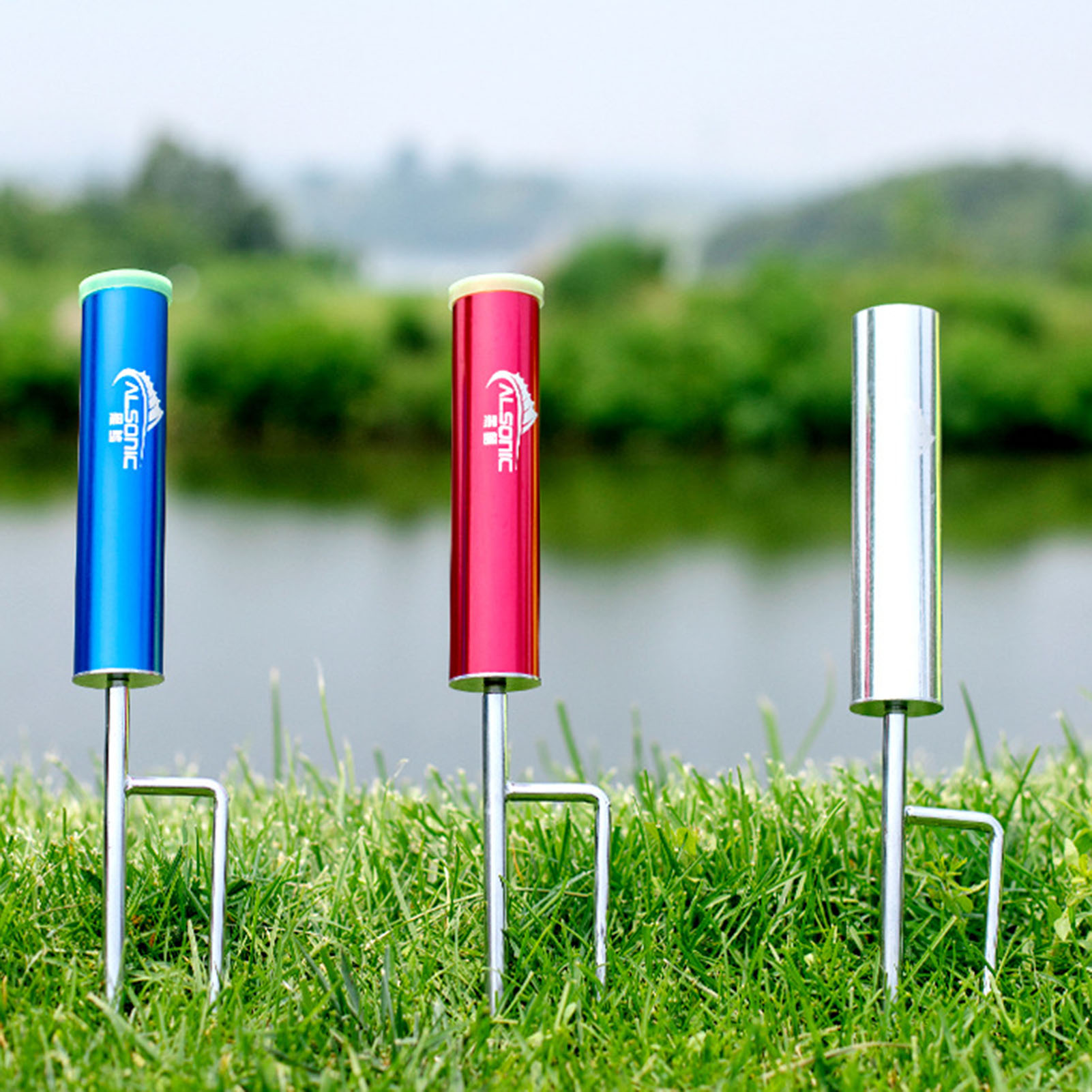 調節可能な釣竿ホルダースタンドポータブルグランドスパイクマウ - Fishing Rod Pod のレビューと価格