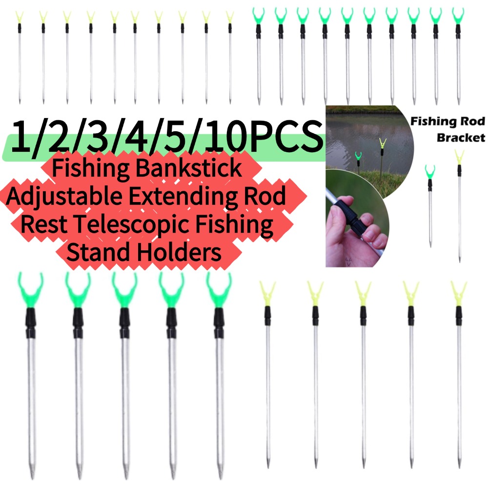 1/5/10 個 * 50/80 センチメートル釣りバンクス - Fishing Rod Pod のレビューと価格