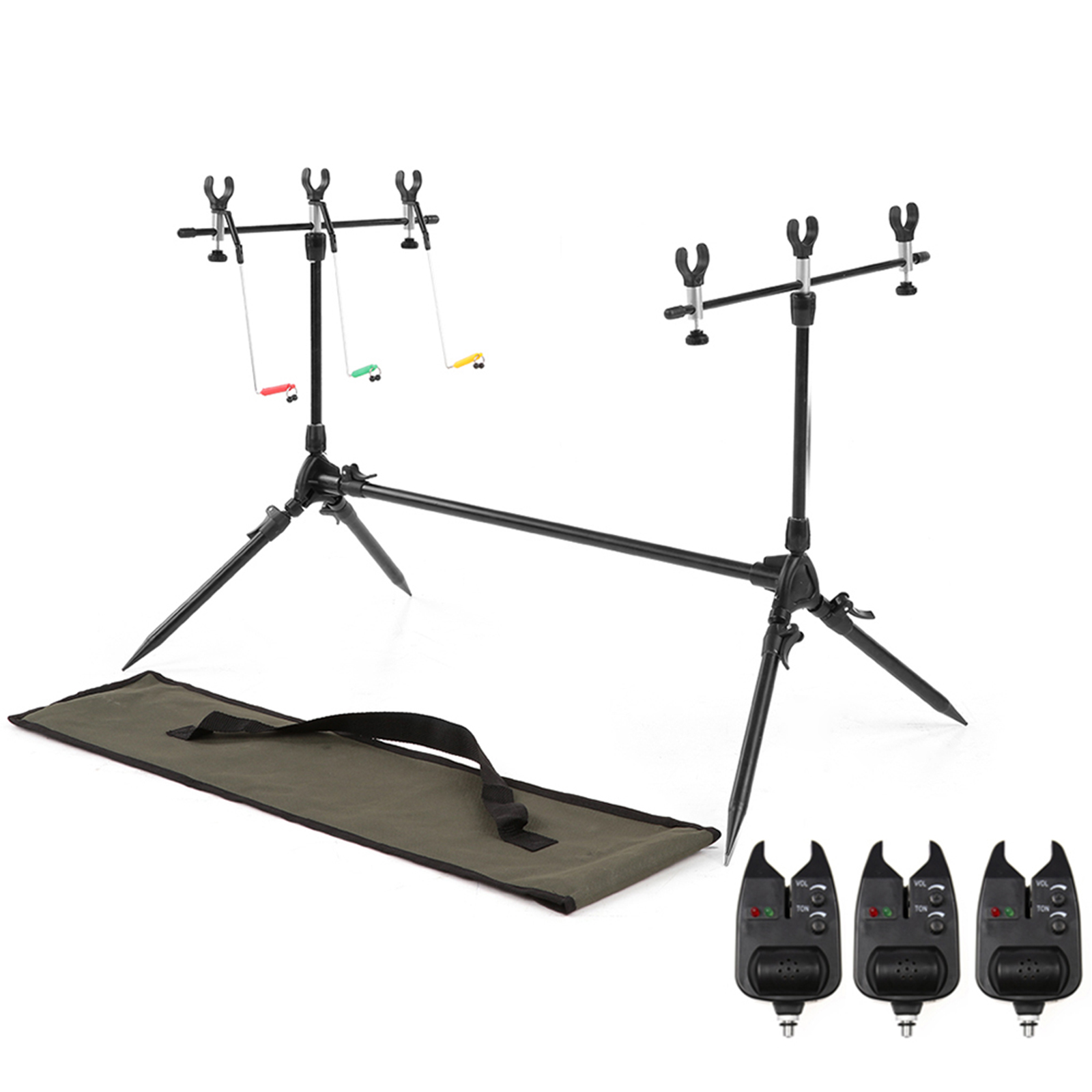 Lixada-釣り竿ポッドスタンドホルダー、格納式コイ、調整 - Fishing Rod Pod のレビューと価格