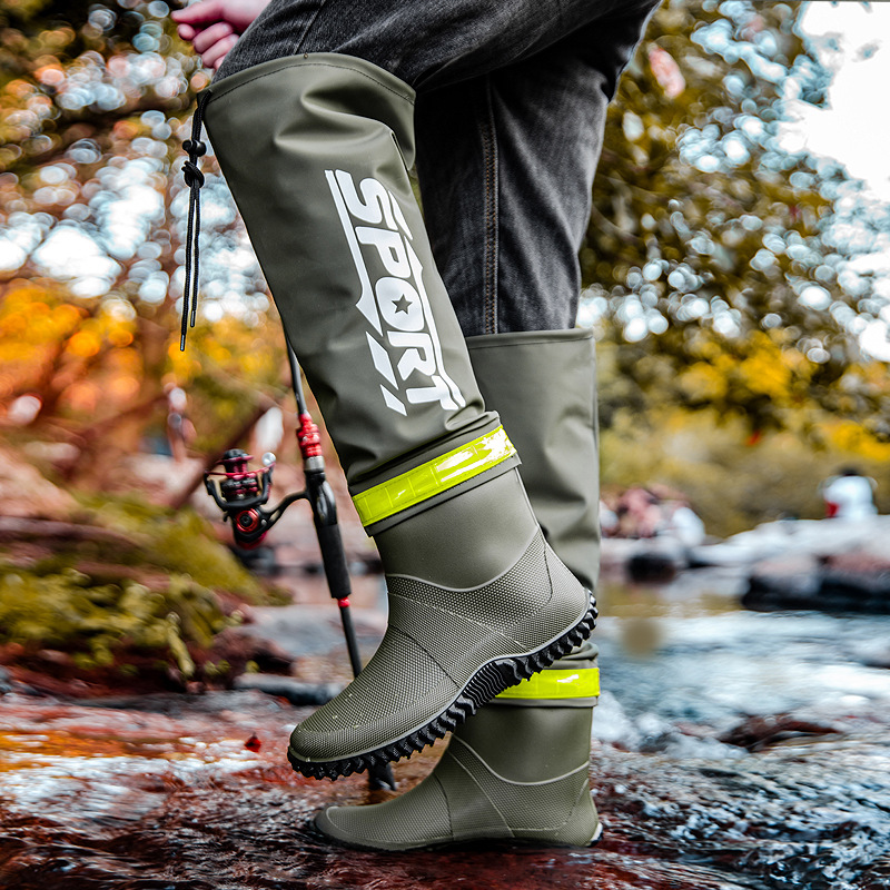 冬用レインシューズ 釣り用具   防水・滑り止め機能付きカッ - Fishing Equipment Basic のレビューと価格