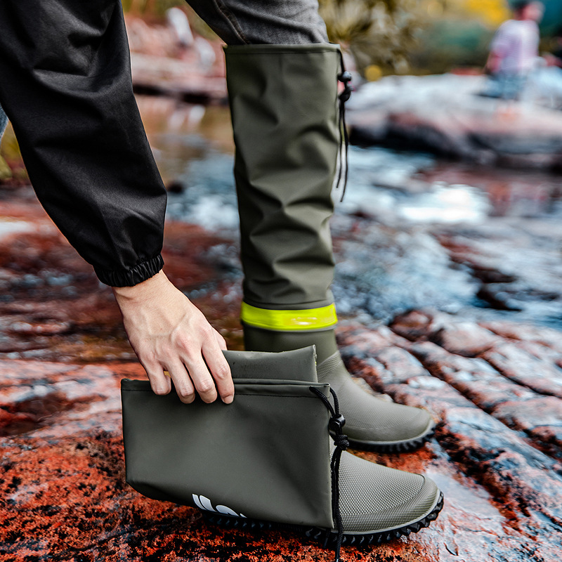 冬用レインシューズ 釣り用具   防水・滑り止め機能付きカッ - Fishing Equipment Basic のレビューと価格