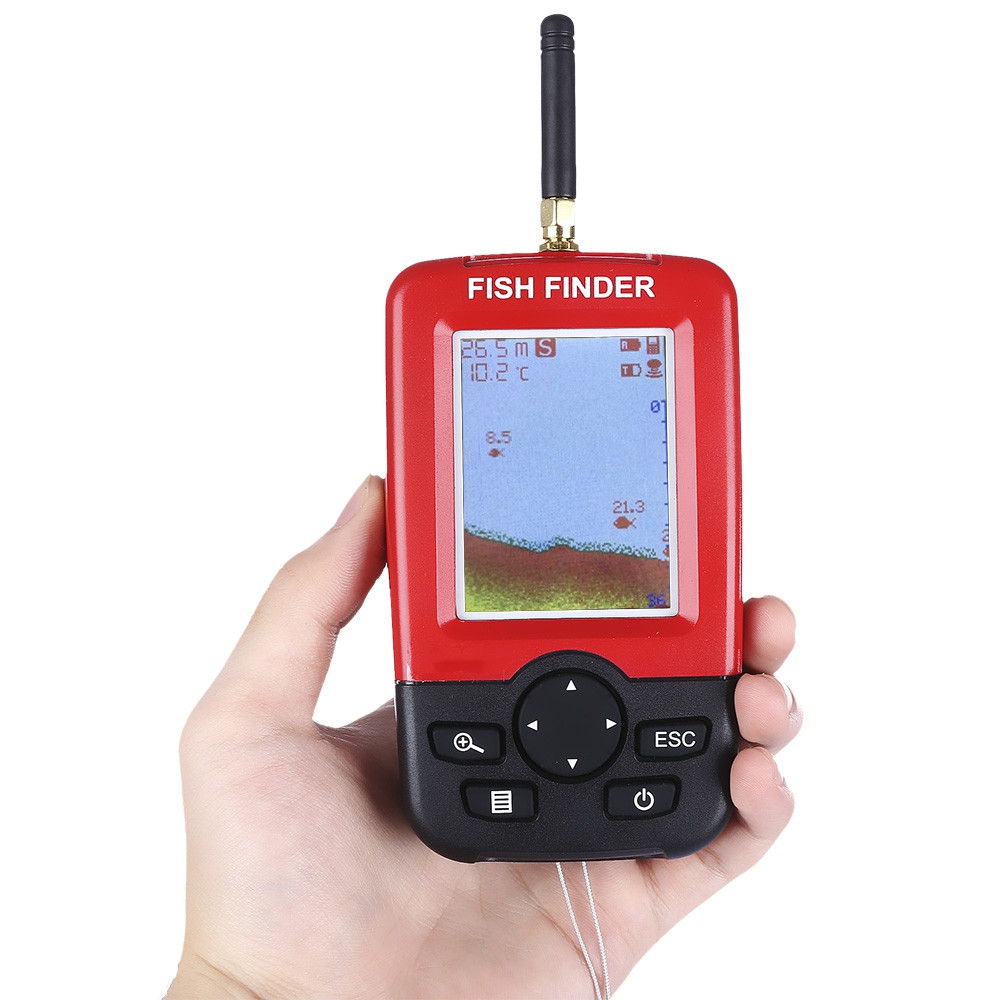100 メートルポータブルソナー魚群探知機釣りルアーエコーサ - Fishing Equipment English のレビューと価格