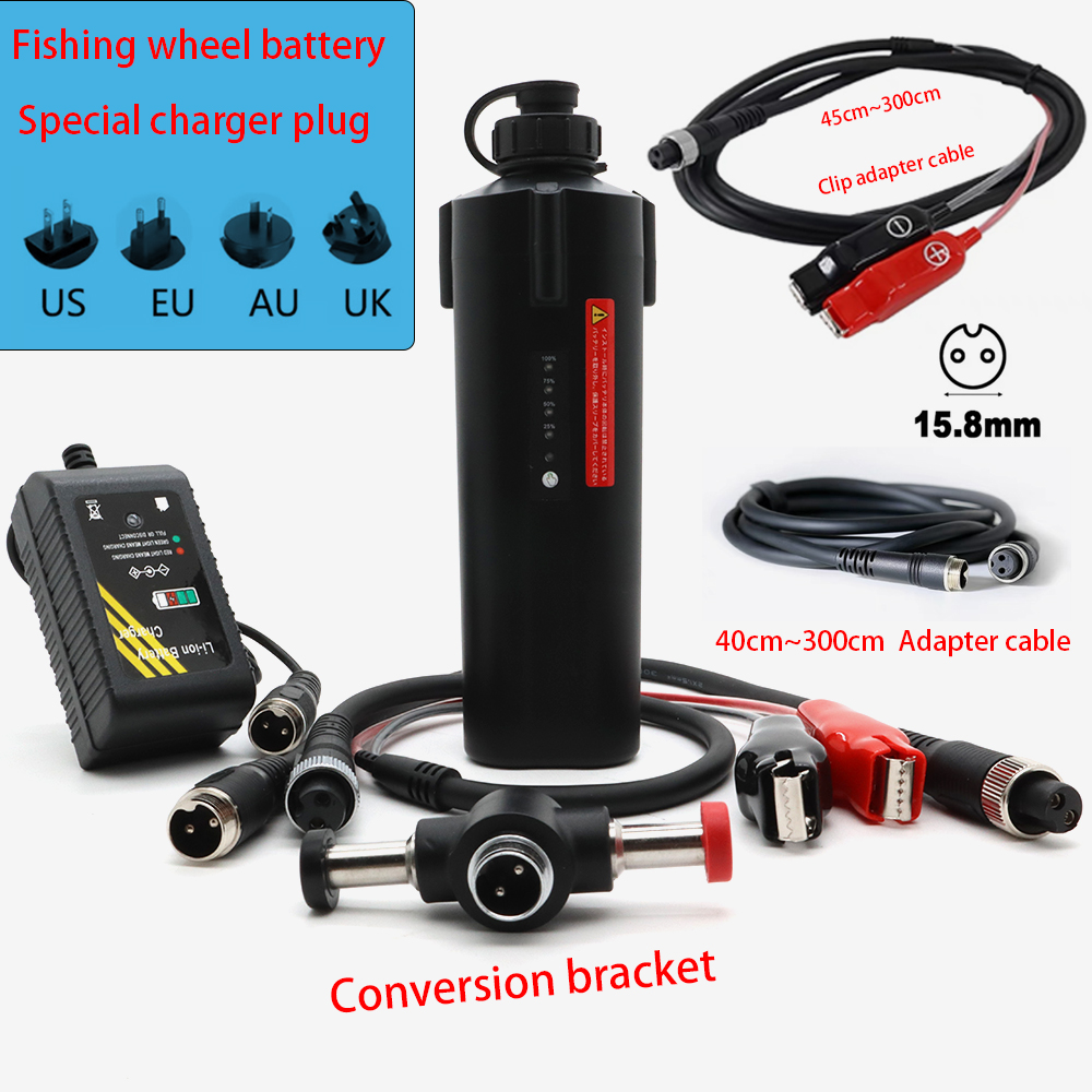 釣り電動リールバッテリーアクセサリークリップ電源コード EU - Fishing Equipment Uk のレビューと価格