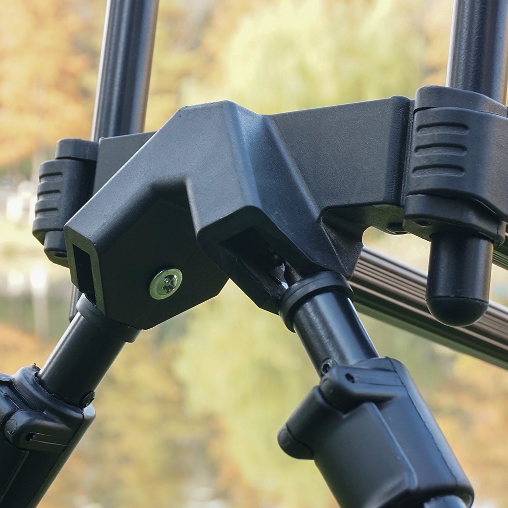 ポータブルアルミ製鯉釣り竿スタンド 折りたたみ式伸縮ホルダー - Fishing Rod Pod のレビューと価格