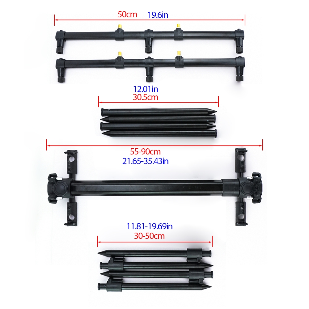 HIRISI調整可能な3ロッド対応鯉釣り用ロッドポッド三脚ス - Fishing Rod Pod のレビューと価格