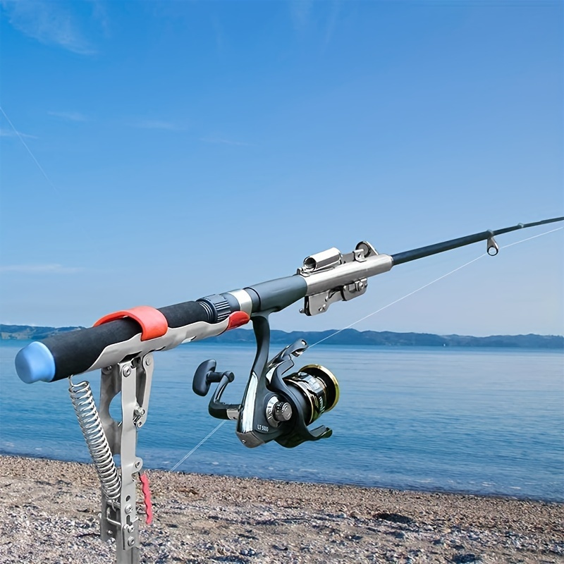 1Pc ハンズフリー自動スプリングアングル釣竿ホルダー折りた - Fishing Rod Pod のレビューと価格