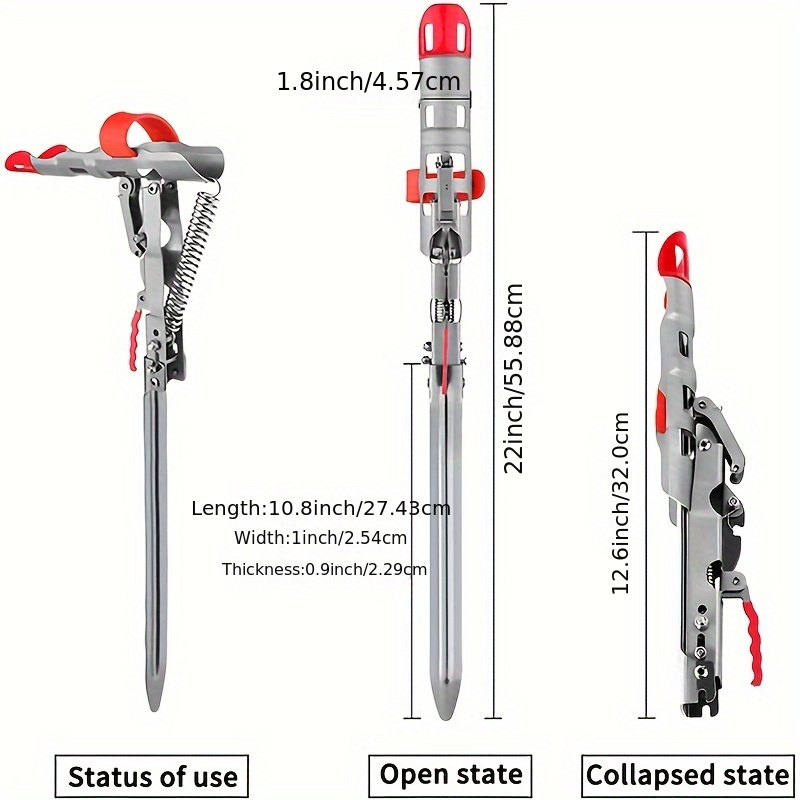 1Pc ハンズフリー自動スプリングアングル釣竿ホルダー折りた - Fishing Rod Pod のレビューと価格