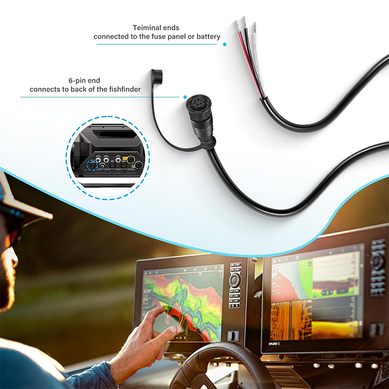 720110-1 PC13 パワーケーブル、ハミンバード A - Fish Finder のレビューと価格