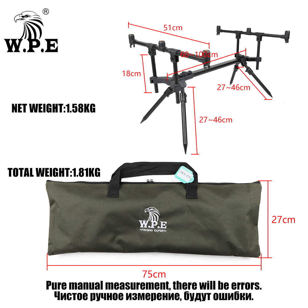 W.p.e-格納式釣り竿ホルダー,鯉釣りアクセサリー,調整可 - Fishing Rod Pod のレビューと価格